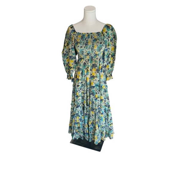 LoveShackFancy x Revolve - Floral Print Capri Dress in Acai Berry Sz XS - Picture 3 of 9